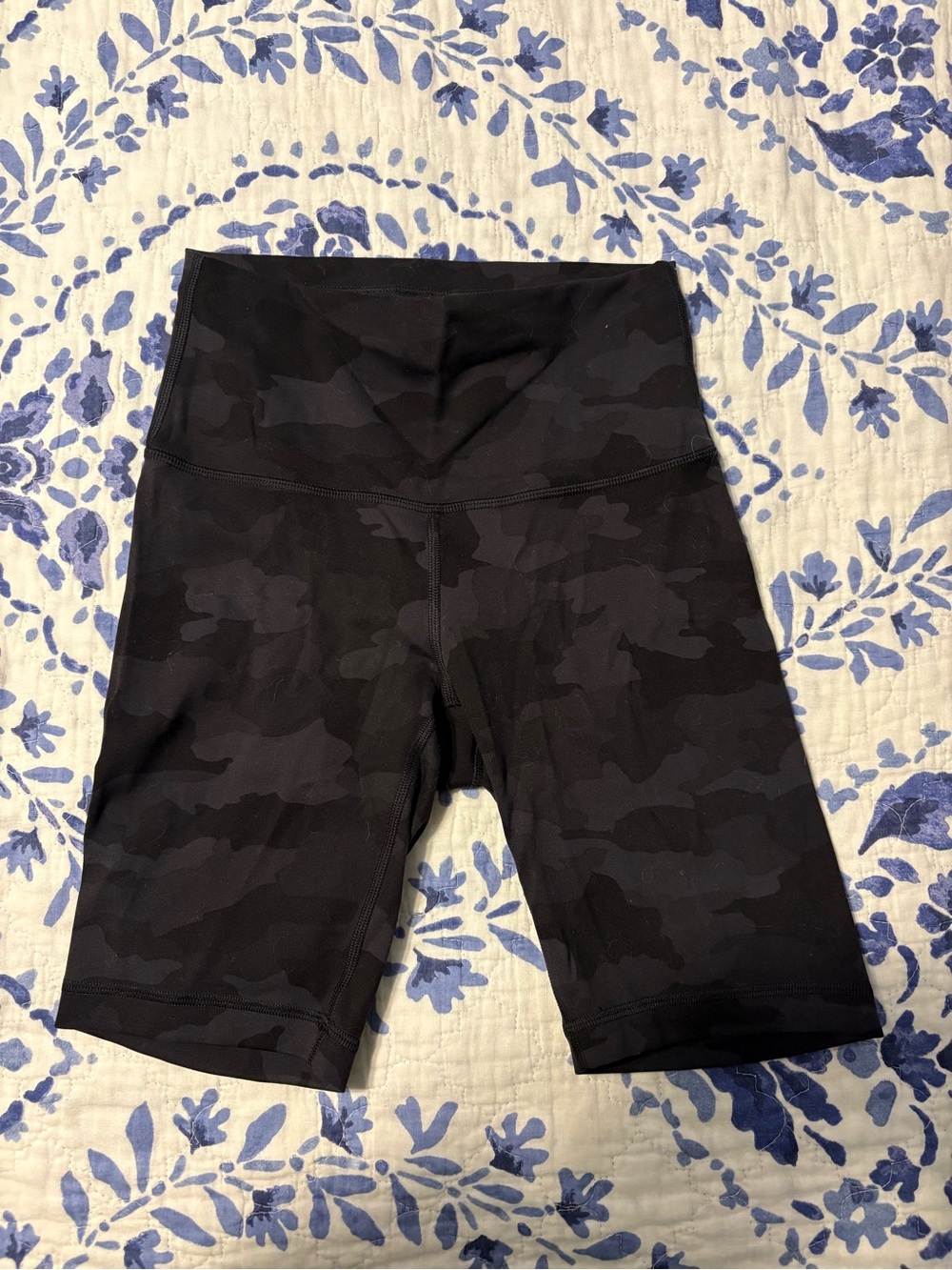 lululemon athletica Black Camo High-Rise Bike Shorts
